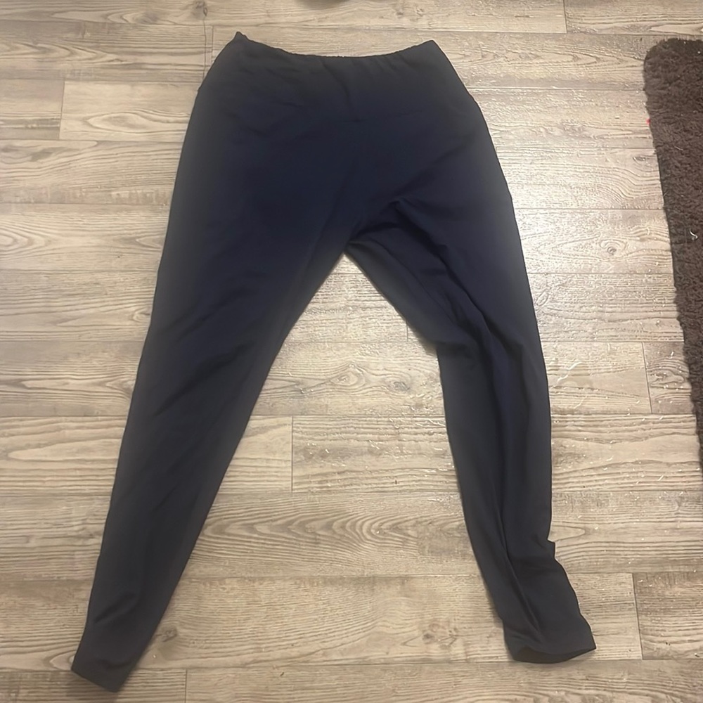 Amazon navy blue leggings plus size